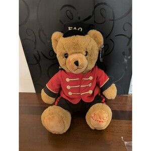 FAO Schwarz Brown Teddy Bear Soldier Stuffed Plush With Tag Holiday